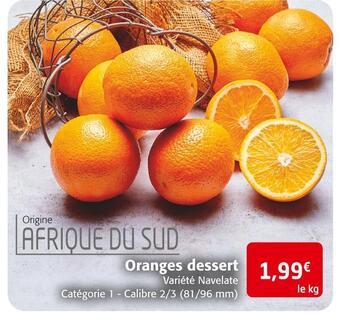 Colruyt Oranges dessert offre