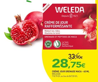naturéO Weleda crème jour grenade maca offre