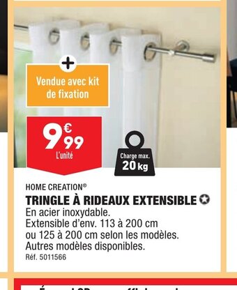ALDI TRINGLE À RIDEAUX EXTENSIBLE offre
