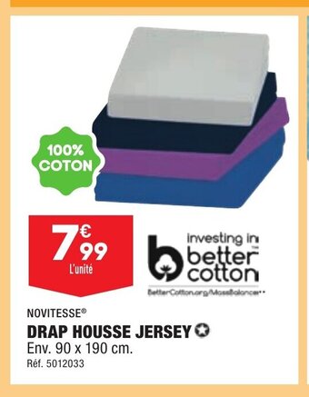 ALDI DRAP HOUSSE JERSEY offre