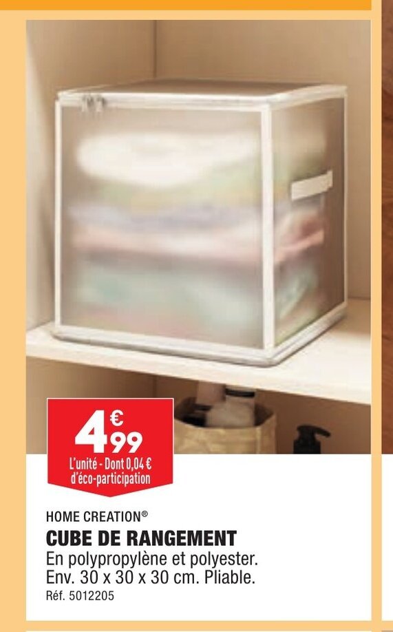 Promo CUBE DE RANGEMENT chez ALDI