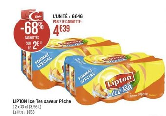 Casino Hyperfrais LIPTON Ice Tea saveur Pêche offre