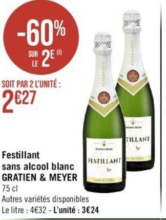 Festillant sans alcool blanc