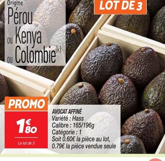 Netto AVOCAT AFFINÉ offre