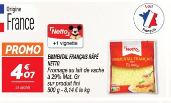 Netto EMMENTAL FRANÇAIS RÂPÉ NETTO offre