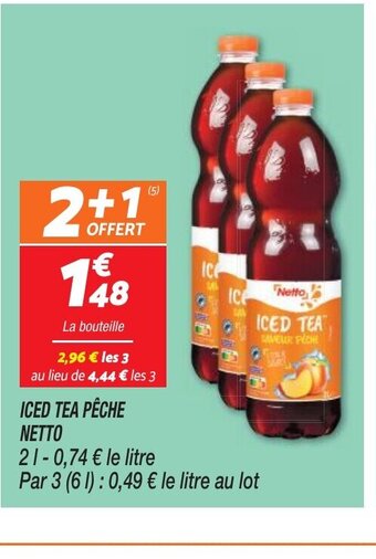 Netto ICED TEA PÊCHE NETTO offre