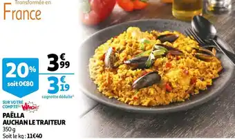 Auchan PAËLLA LE TRAITEUR offre