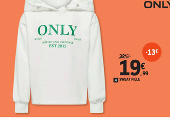 E.Leclerc 4 SWEAT FILLE offre