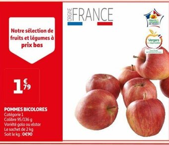 Auchan POMMES BICOLORES Catégorie 1 offre