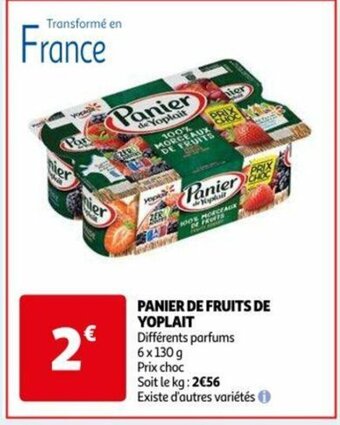 Auchan PANIER DE FRUITS DE YOPLAIT offre