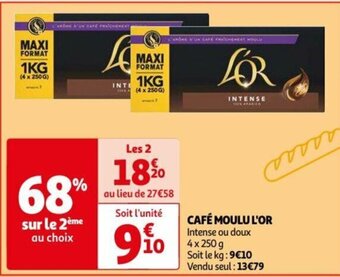Auchan CAFÉ MOULU L'OR offre