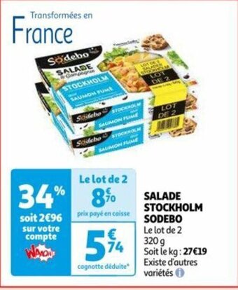 Auchan SALADE STOCKHOLM SODEBO offre