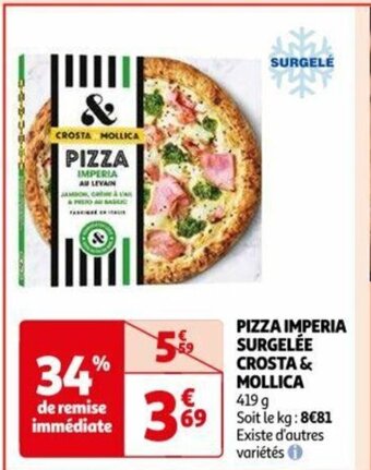 Auchan PIZZA IMPERIA SURGELÉE CROSTA & MOLLICA offre