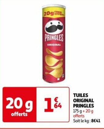 Auchan TUILES ORIGINAL PRINGLES offre