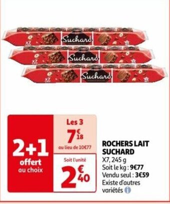 Auchan ROCHERS LAIT SUCHARD offre