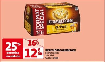 Auchan BIÈRE BLONDE GRIMBERGEN offre