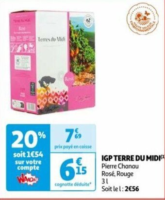 Auchan IGP TERRE DU MIDI¹ offre