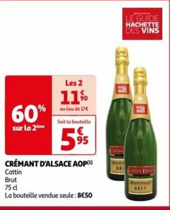 Auchan CRÉMANT D'ALSACE AOP(¹) offre