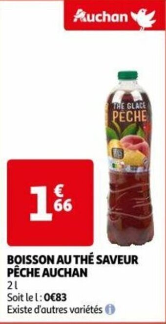 Auchan BOISSON AU THÉ SAVEUR PÊCHE AUCHAN offre