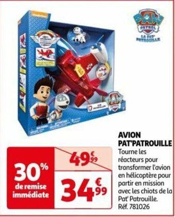Auchan AVION PAT PATROUILLE offre