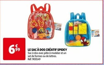 Auchan LE SAC À DOS CRÉATIF SPIDEY offre