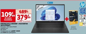 Auchan PORTABLE HP 17-CN0558NF +PACK NORTON 360 PLATINUM (2) offre
