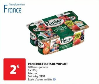 Auchan PANIER DE FRUITS DE YOPLAIT offre