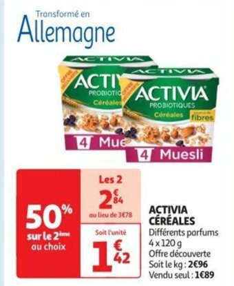 Auchan ACTIVIA CÉRÉALES offre