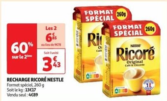 Auchan RECHARGE RICORÉ NESTLE offre