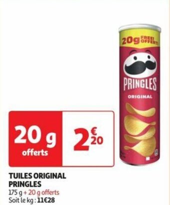 Auchan TUILES ORIGINAL PRINGLES offre