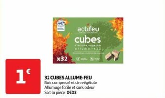 32 CUBES ALLUME-FEU