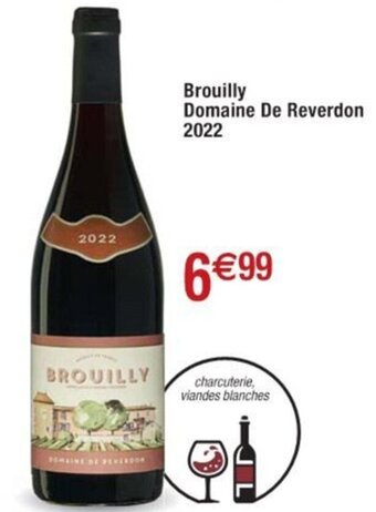 Cora x Carrefour Brouilly Domaine De Reverdon 2022 offre