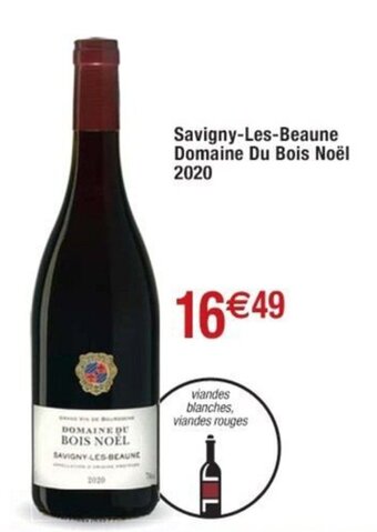 Cora x Carrefour Savigny-Les-Beaune Domaine Du Bois Noël 2020 offre