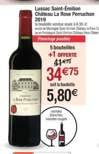 Cora x Carrefour Lussac Saint-Émilion Château La Rose Perruchon offre