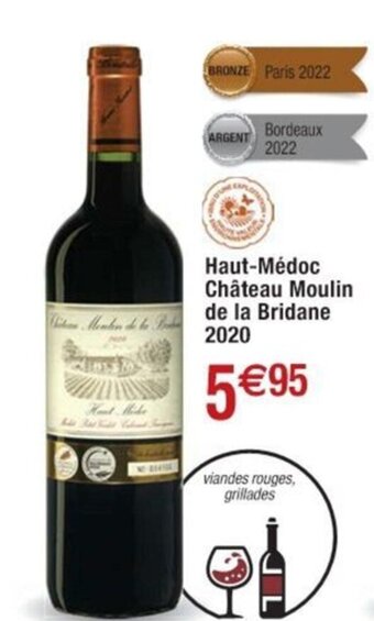 Cora x Carrefour Haut-Médoc Château Moulin White Moulin de la de la Bridane 2020 offre