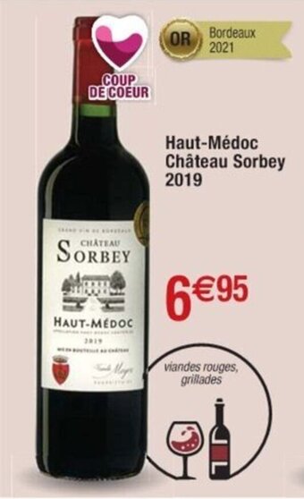 Cora x Carrefour Haut-Médoc Château Sorbey 2019 offre