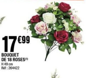 BOUQUET DE 18 ROSES(¹)