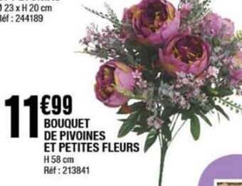 La Foir'Fouille BOUQUET DE PIVOINES ET PETITES FLEURS offre