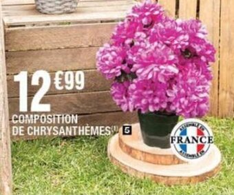 La Foir'Fouille COMPOSITION DE CHRYSANTHÈMES G offre