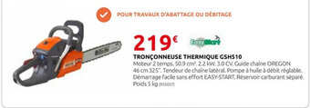 Rural Master TRONÇONNEUSE THERMIQUE GSH510 offre