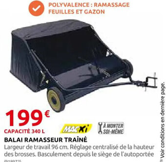 Rural Master MACKIA MONTER BALAI RAMASSEUR TRAÎNÉ offre