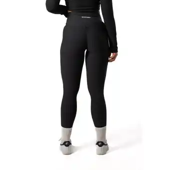 Decathlon Legging fitness côtelé scrunch sans coutures noir offre