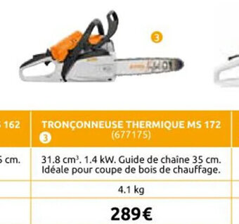 Rural Master TRONÇONNEUSE THERMIQUE MS 172 (677175) offre