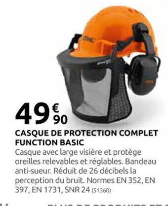 Rural Master CASQUE DE PROTECTION COMPLET FUNCTION BASIC offre