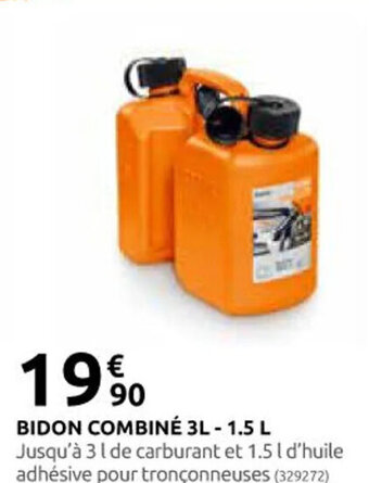 BIDON COMBINÉ 3L - 1.5