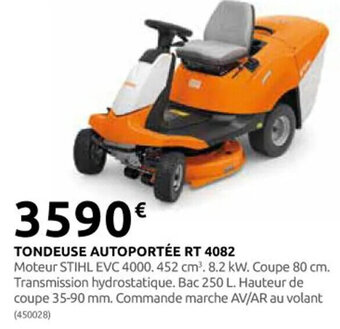 Rural Master TONDEUSE AUTOPORTÉE RT 4082 offre