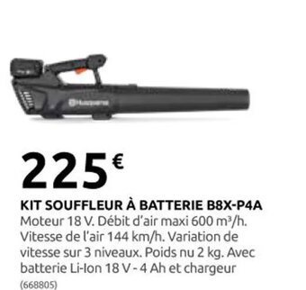 Rural Master KIT SOUFFLEUR À BATTERIE B8X-P4A offre