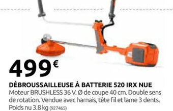 Rural Master DÉBROUSSAILLEUSE À BATTERIE 520 IRX NUE offre