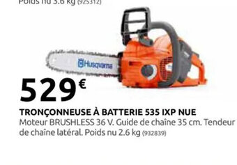 Rural Master TRONÇONNEUSE À BATTERIE 535 IXP NUE offre