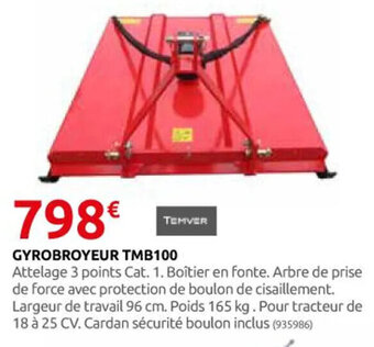 Rural Master GYROBROYEUR TMB100 offre